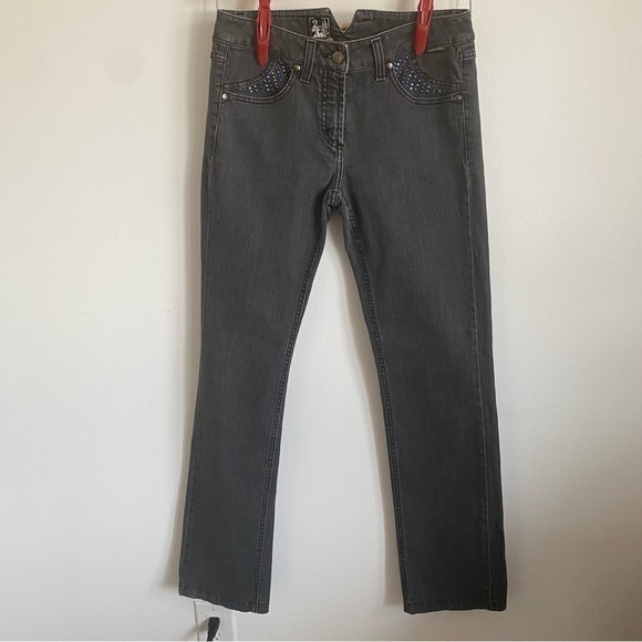 Vintage Y2K Cappopera Straight Jeans Low Waist Jewels Sequins US 28 - Picture 3 of 12